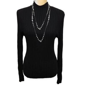 Hooked Up NWT Black Ribbed Sweater Juniors XL